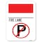 Signmission No Parking-Fire Lane W/ No Parking Heavy-Gauge Alum Rust Proof Parking Sign, 18" x 24", A-1824-23810 A-1824-23810 - alternate 1